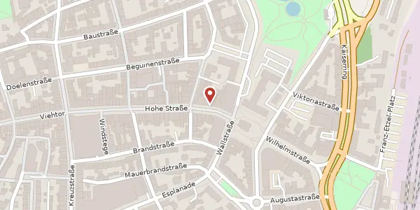 Karte der Umgebung von Hohe Str. 6, 46483 Wesel