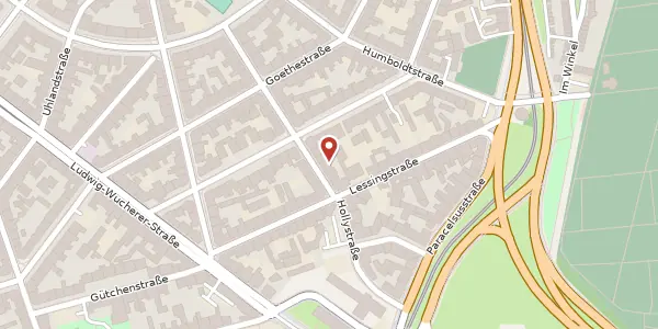 Karte der Umgebung von Herderstraße 18, 06114 Halle (Saale)