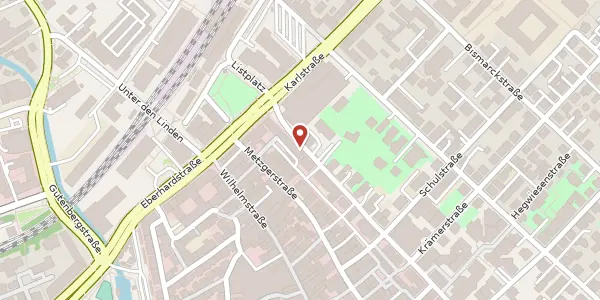 Karte der Umgebung von Gartenstraße 6, 72764 Reutlingen