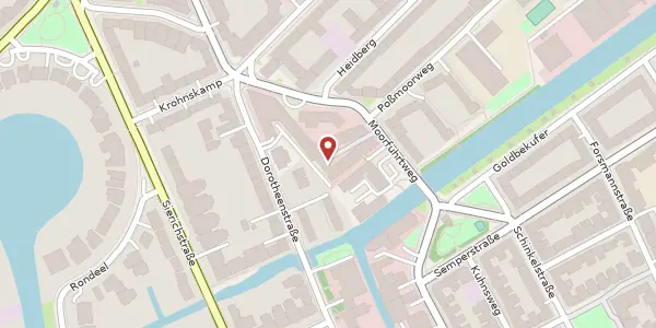 Karte der Umgebung von Moorfuhrtweg 15, 22301 Hamburg
