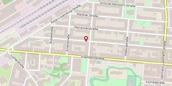 Karte der Umgebung von Ludwigstraße 20, 04315 Leipzig