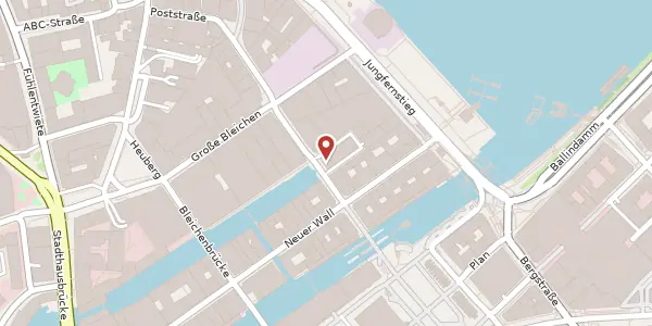 Karte der Umgebung von Poststraße 6, 20354 Hamburg