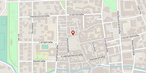 Karte der Umgebung von Rathausplatz 1, 76829 Landau in der Pfalz