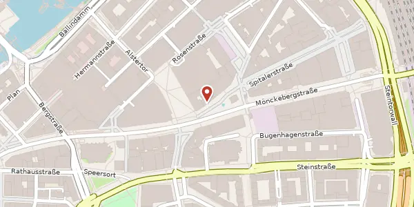 Karte der Umgebung von Spitalerstr. 30, 20095 Hamburg