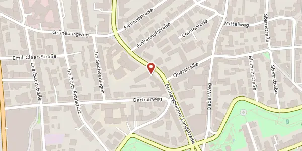 Karte der Umgebung von Eschersheimer Landstr. 25-27, 60322 Frankfurt