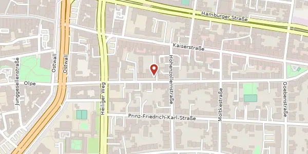 Karte der Umgebung von Arndtstr. 28, 44135 Dortmund