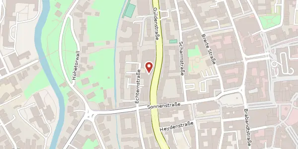 Karte der Umgebung von Güldenstraße 26, 38100 Braunschweig