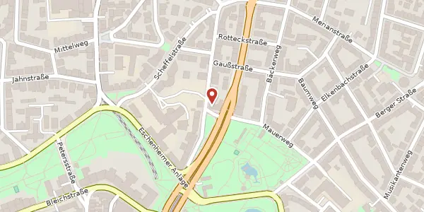Karte der Umgebung von Mercatorstr. 24, 60316 Frankfurt