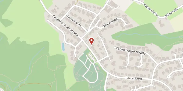 Karte der Umgebung von Rappenhohner Str. 20 a, 51491 Overath