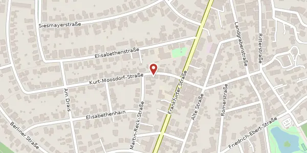 Karte der Umgebung von Kurt-Moosdorf-Str. 9, 61118 Bad Vilbel