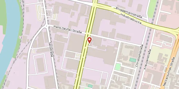 Karte der Umgebung von Austraße 34, 74076 Heilbronn