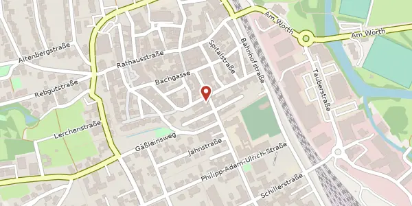 Karte der Umgebung von Josef-Schmitt-Straße 10, 97922 Lauda-Königshofen