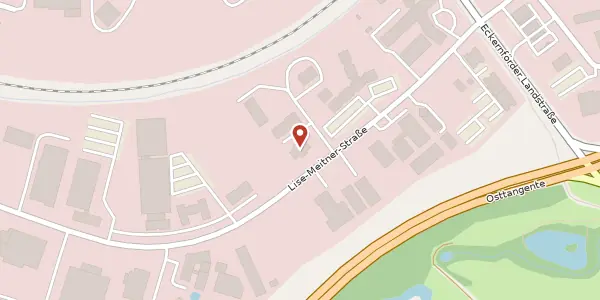 Karte der Umgebung von Lise-Meitner-Straße 12, 24941 Flensburg