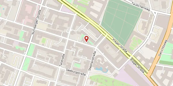 Karte der Umgebung von Goldschmidtstraße 35, 04103 Leipzig