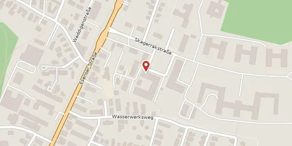 Karte der Umgebung von Skagerrakstr. 17, 26603 Aurich