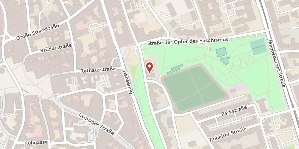 Karte der Umgebung von Wilhelm-Külz-Str. 15, 06108 Halle (Saale)