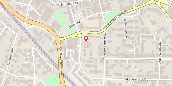 Karte der Umgebung von Brüder-Grimm-Str. 13, 63450 Hanau