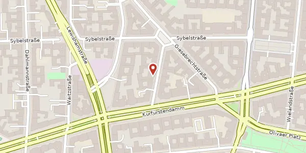 Karte der Umgebung von Clausewitzstraße 4, 10629 Berlin