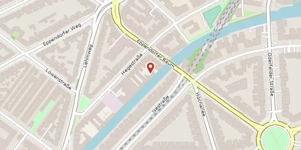 Karte der Umgebung von Eppendorfer Baum 23, 20249 Hamburg
