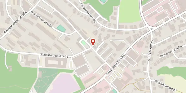 Karte der Umgebung von Breslauer Str. 10, 94036 Passau