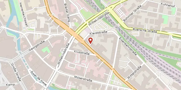Karte der Umgebung von Goethering 5, 49074 Osnabrück