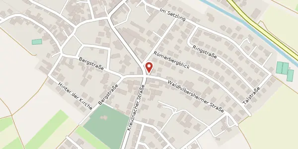 Karte der Umgebung von Waldhilbersheimer Straße 1, 55452 Windesheim