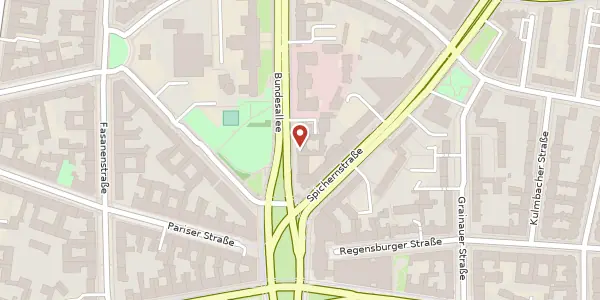 Karte der Umgebung von Bundesallee 213/214, 10719 Berlin