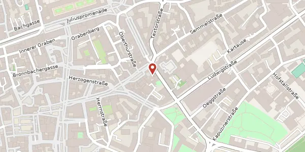 Karte der Umgebung von Theaterstr. 14, 97070 Würzburg