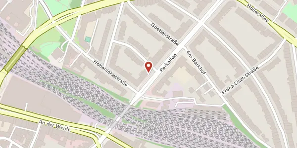 Karte der Umgebung von Parkallee 10, 28209 Bremen