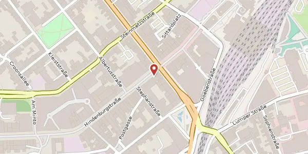 Karte der Umgebung von Hindenburgstr. 142, 41061 Mönchengladbach