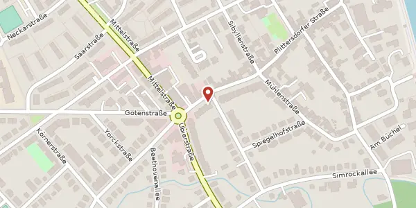 Karte der Umgebung von Plittersdorfer Straße 158, 53173 Bonn