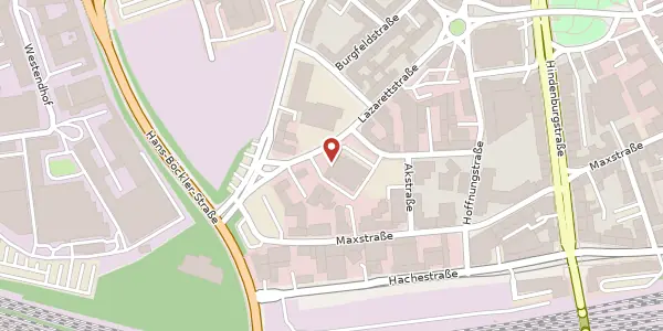 Karte der Umgebung von Lazarettstr. 15, 45127 Essen