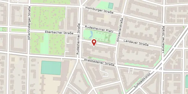 Karte der Umgebung von Rüdesheimer Platz 8, 14197 Berlin