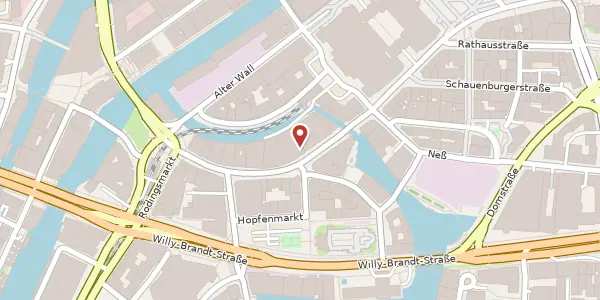 Karte der Umgebung von Großer Burstah 18-32, 20457 Hamburg