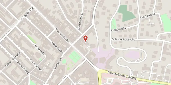 Karte der Umgebung von Taunusstr. 7 a, 65183 Wiesbaden