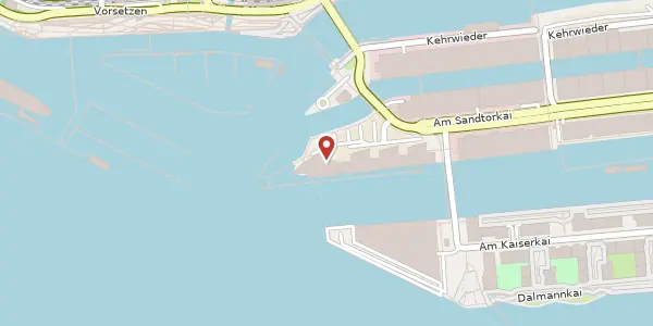 Karte der Umgebung von Am Sandtorkai 77, 20457 Hamburg