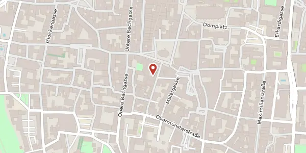 Karte der Umgebung von Pfarrergasse 2, 93047 Regensburg