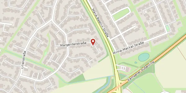 Karte der Umgebung von Margeritenstr. 121, 47906 Kempen