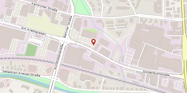 Karte der Umgebung von Am Krebsgraben 3, 78048 Villingen-Schwenningen