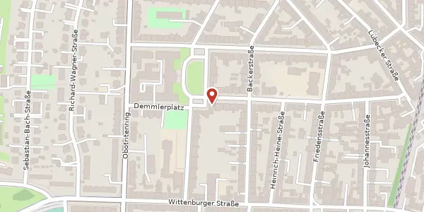 Karte der Umgebung von Demmlerplatz 6, 19053 Schwerin