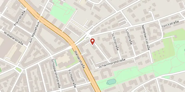 Karte der Umgebung von Scharnhorststr. 2, 90491 Nürnberg