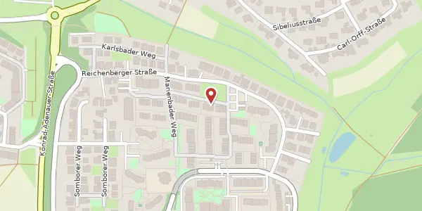Karte der Umgebung von Marienbader Weg 95, 71067 Sindelfingen