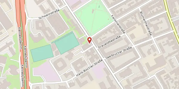 Karte der Umgebung von Roßstr. 96, 40476 Düsseldorf