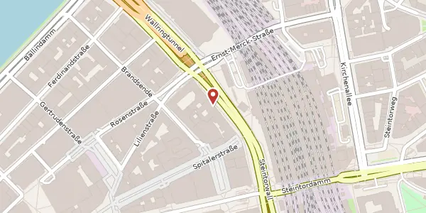 Karte der Umgebung von Glockengießerwall 2, 20095 Hamburg