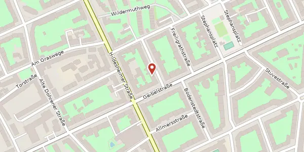 Karte der Umgebung von Grimmstraße 5a, 30171 Hannover