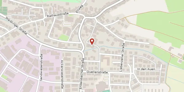 Karte der Umgebung von Bei der Schule 6, 71334 Waiblingen
