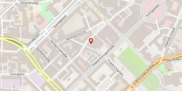 Karte der Umgebung von Opernstraße 2, 34117 Kassel