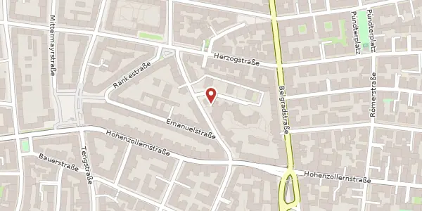 Karte der Umgebung von Fallmerayerstr. 16, 80796 München