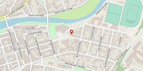Karte der Umgebung von Königstraße 45, 78532 Tuttlingen