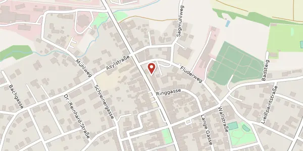 Karte der Umgebung von Bahnhofstraße 8, 92648 Vohenstrauß
